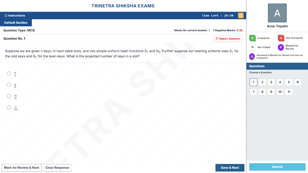 CBT exam engine simulator window screenshot